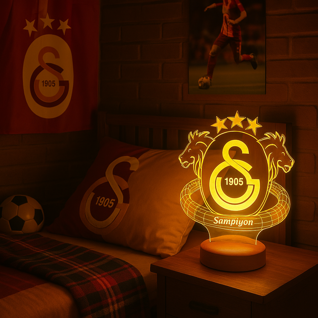 Galatasaray Personalized lamp with custom text