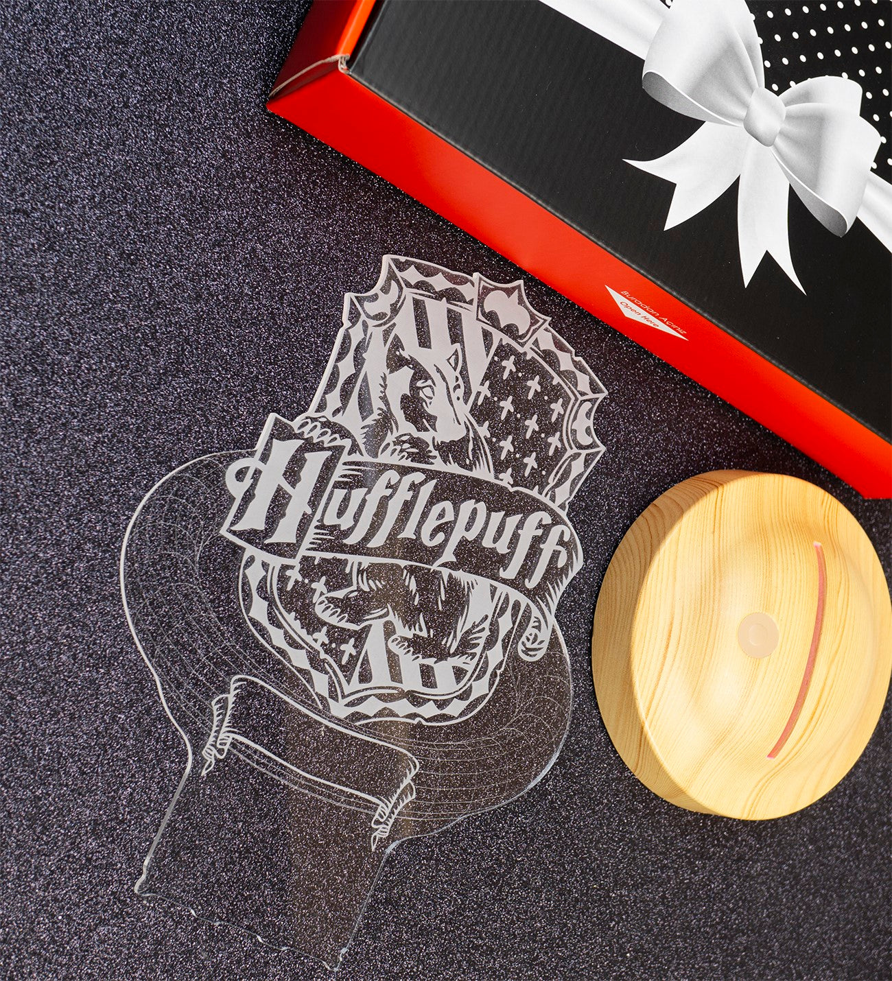 Harry Potter Hogwarts Hufflepuff Personalized UV Printed Gift Wooden Cutout & Gift Box
