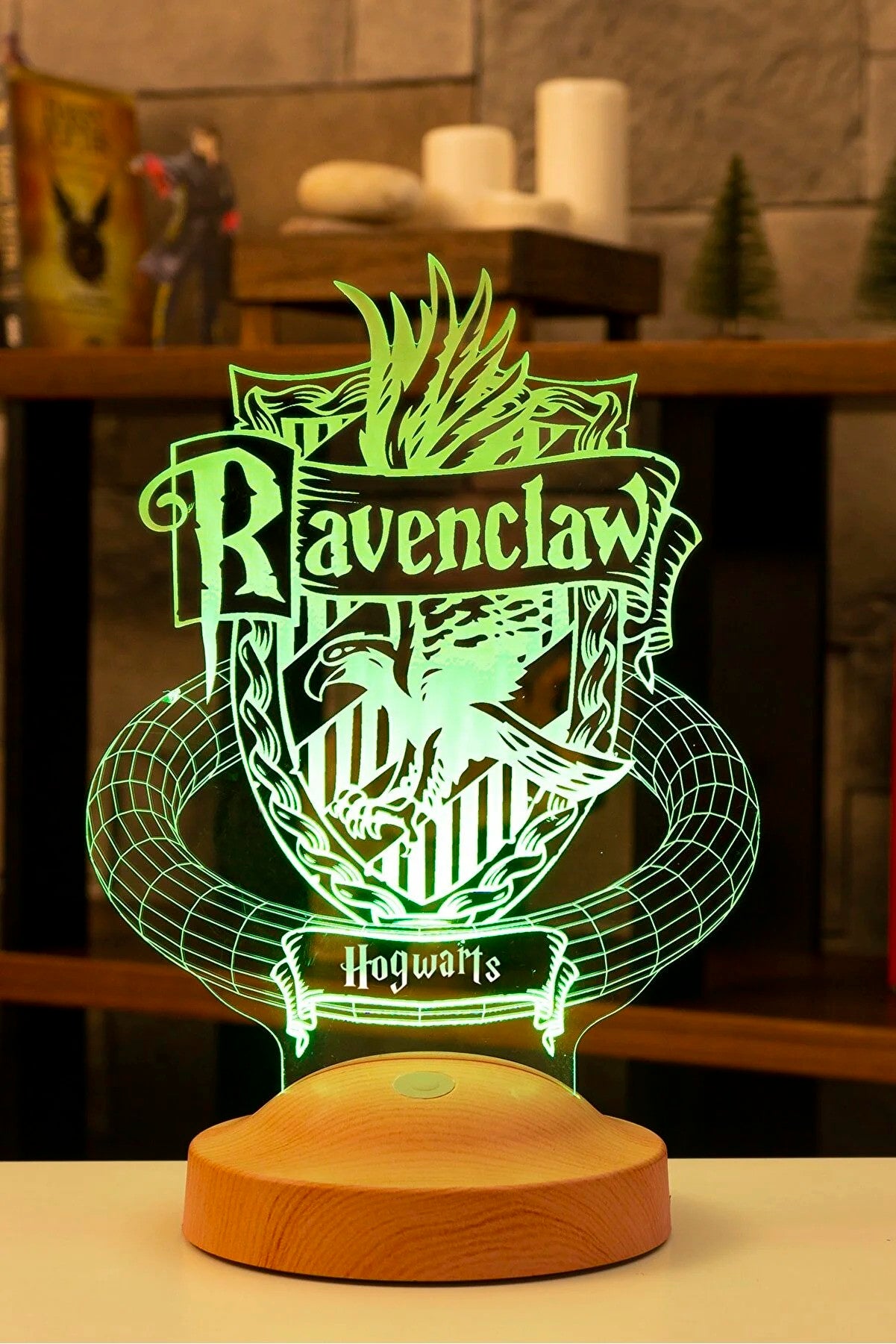 Personalized Harry Potter Ravenclaw Hogwarts Gift UV Printed Wooden Cutout & Gift Box