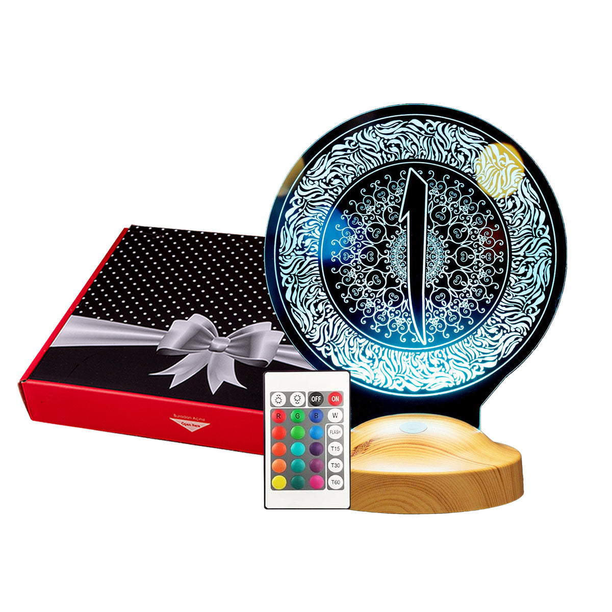 Elif Ramadan Decoration Islamic Eid Mubarak Decoration 3D LED Lamp