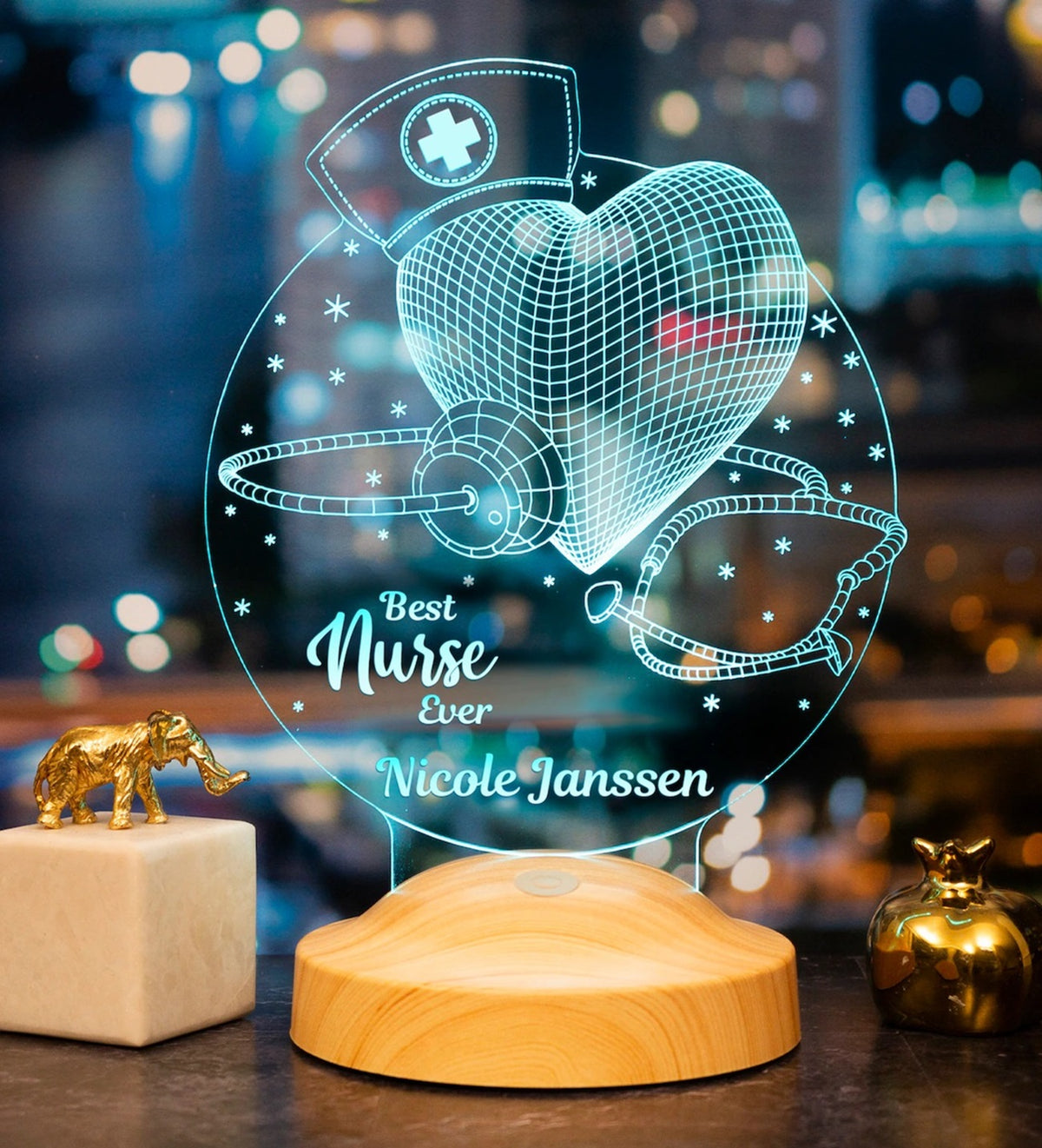 Gift for entry-level nurses Personalized lamp