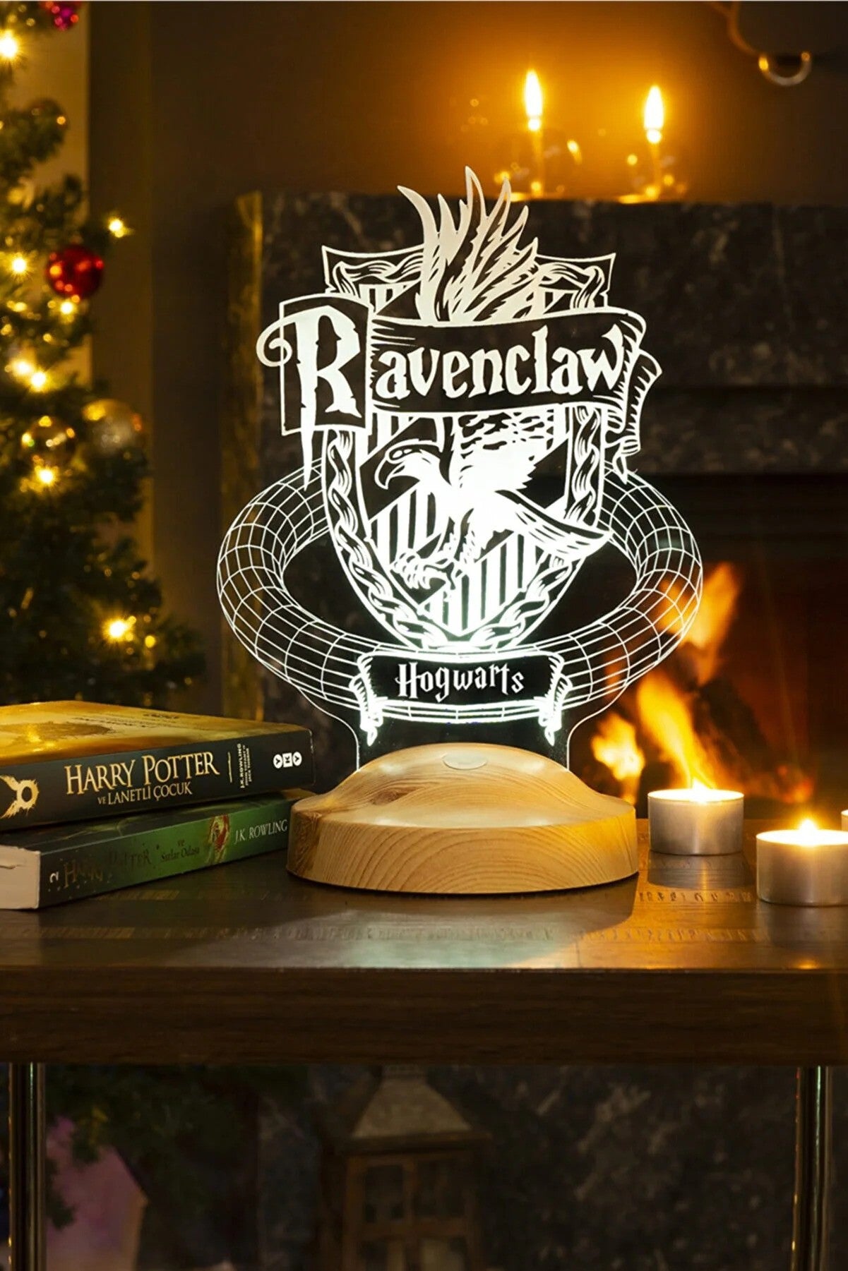 Personalized Harry Potter Ravenclaw Hogwarts Gift UV Printed Wooden Cutout & Gift Box