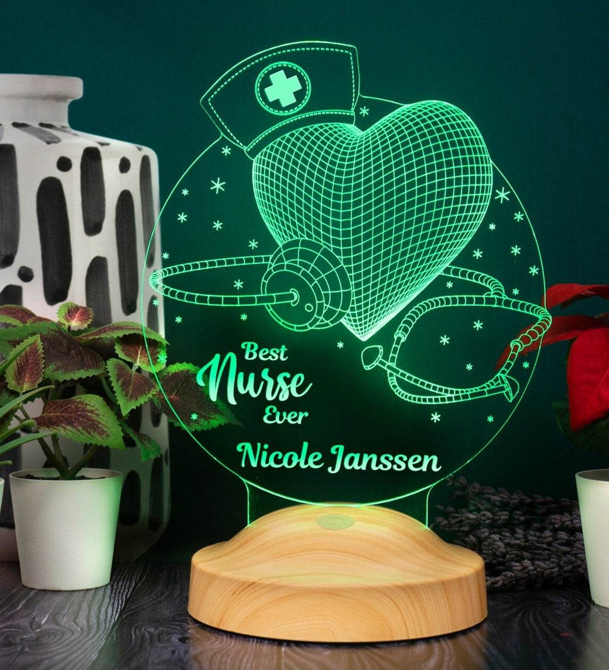 Gift for entry-level nurses Personalized lamp