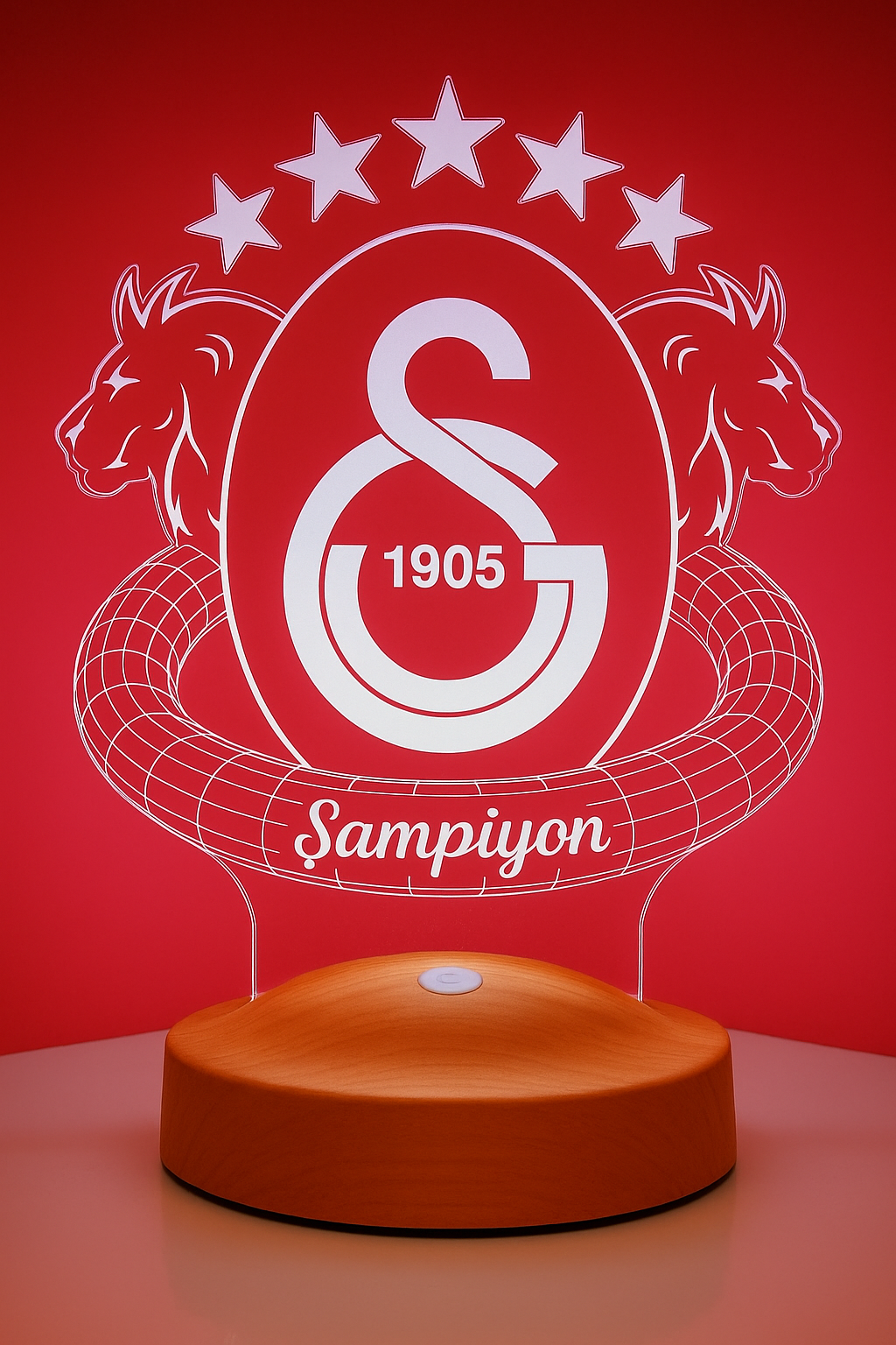 Galatasaray Personalized lamp with custom text