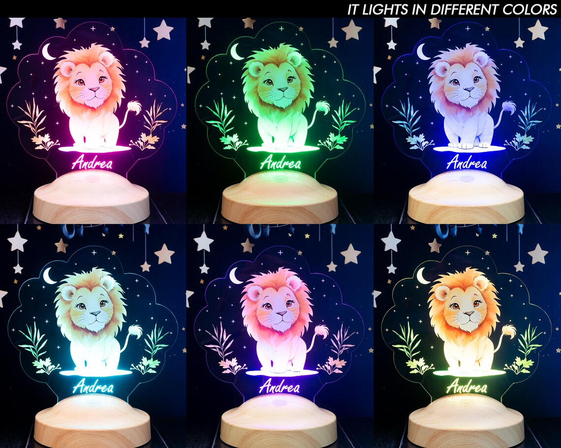 Galatasaray Lion Personalized lamp with custom text