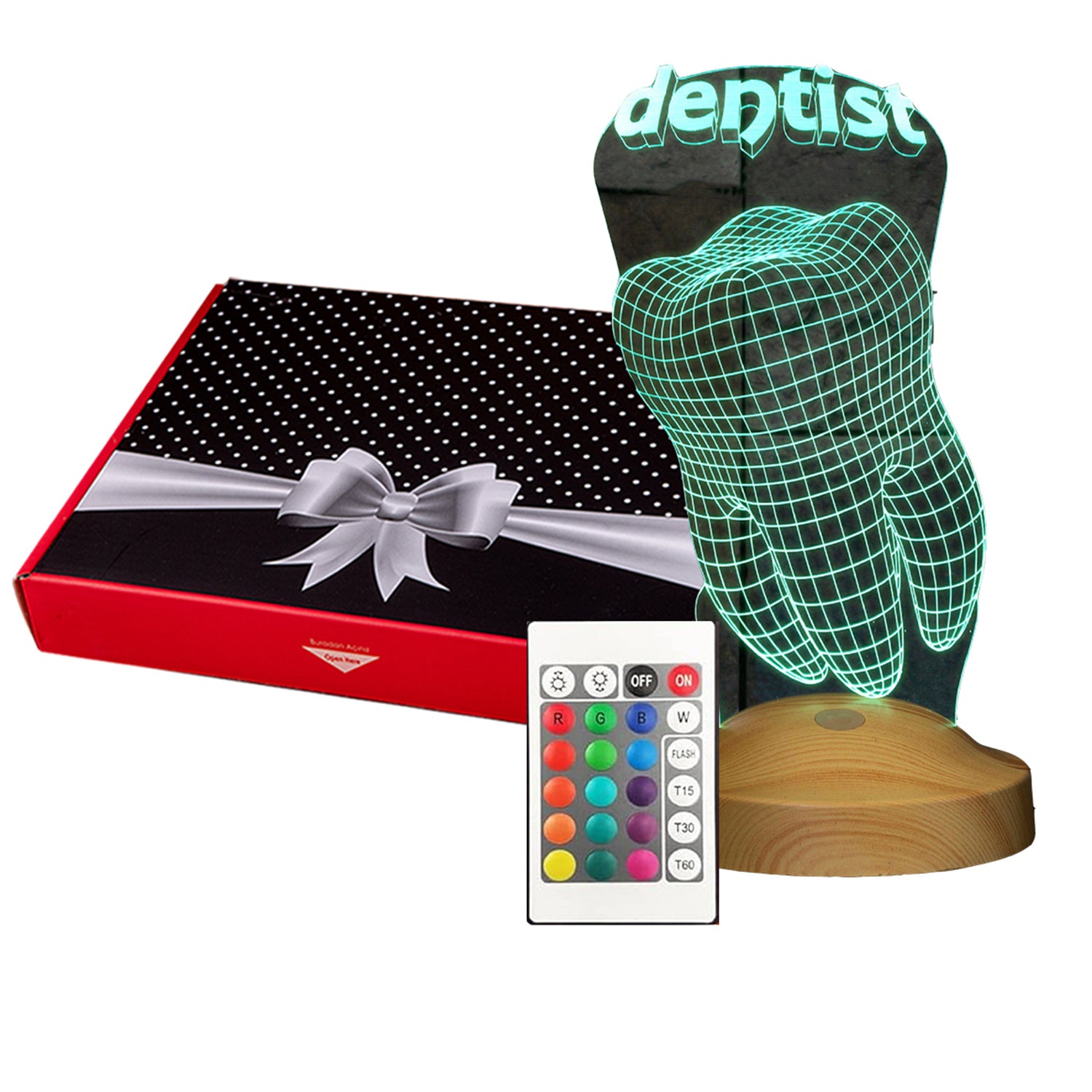 Personalized lamp with engraving dental office