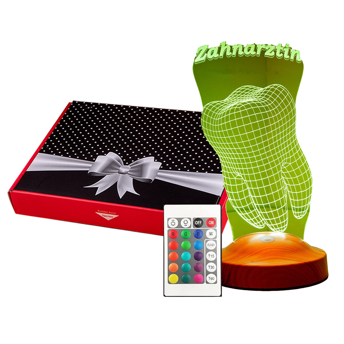 Personalized lamp with dentist engraving