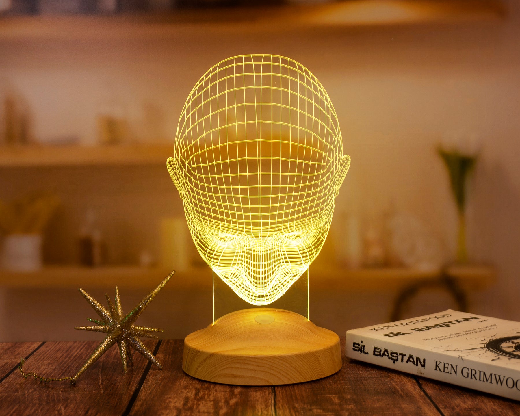 Head lamp 3D Vision LED night light. No text required