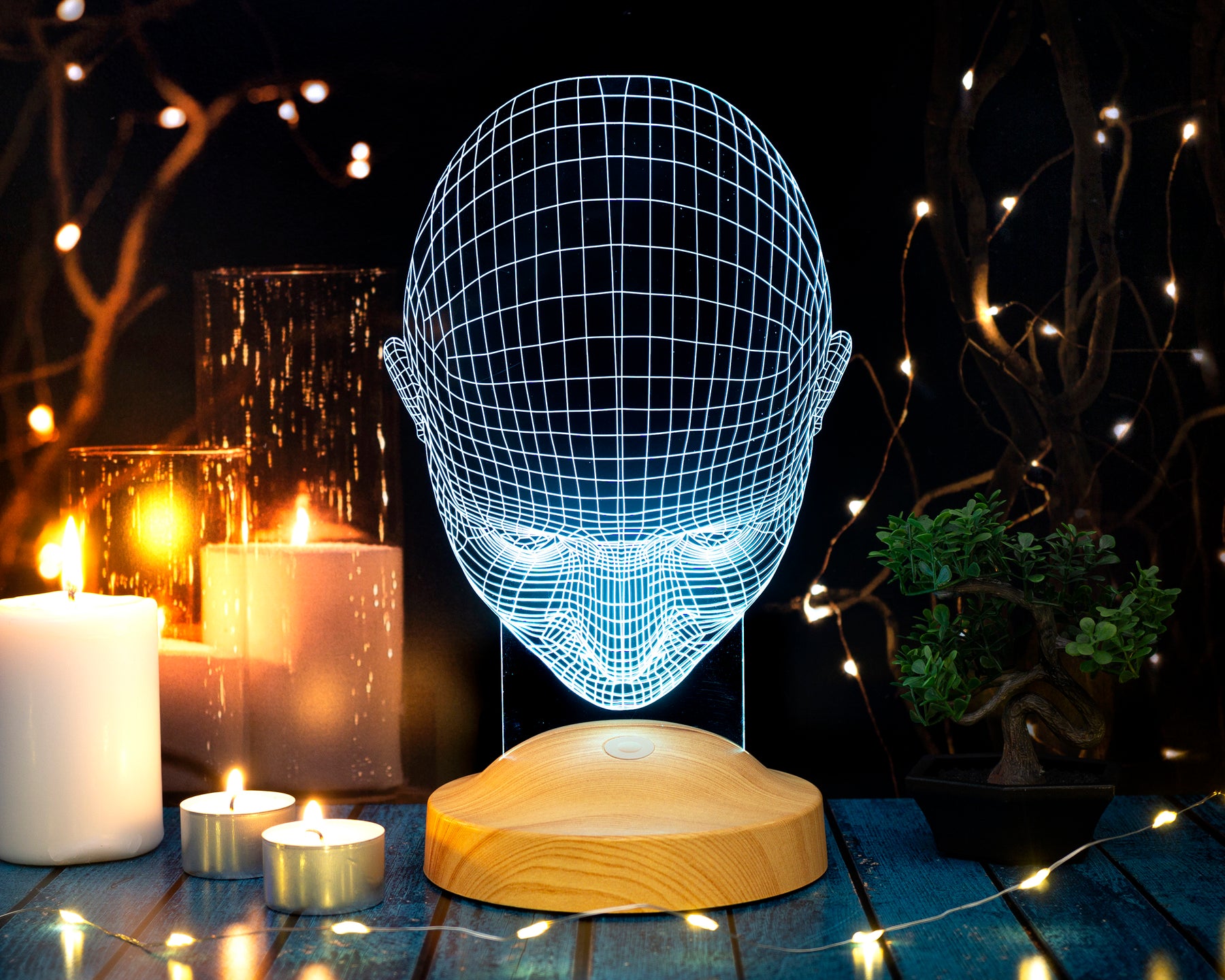 Head lamp 3D Vision LED night light. No text required