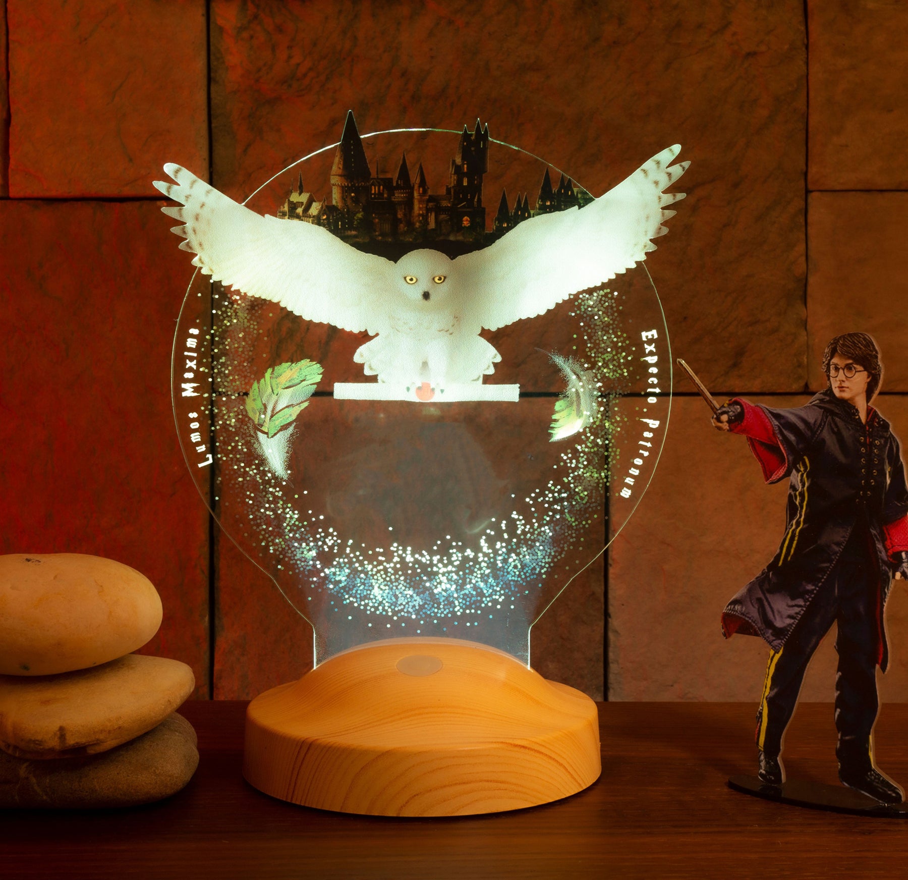 Owl Personalized Lamp with UV Printing 3D Vision LED Night Light