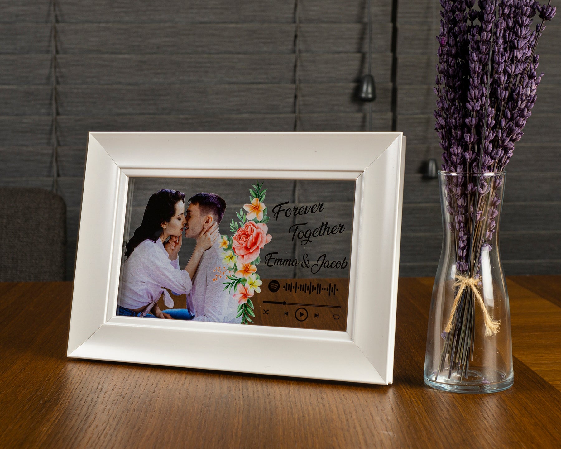 Personalized deco standee Spotify song sign high quality UV print wooden standee & gift box
