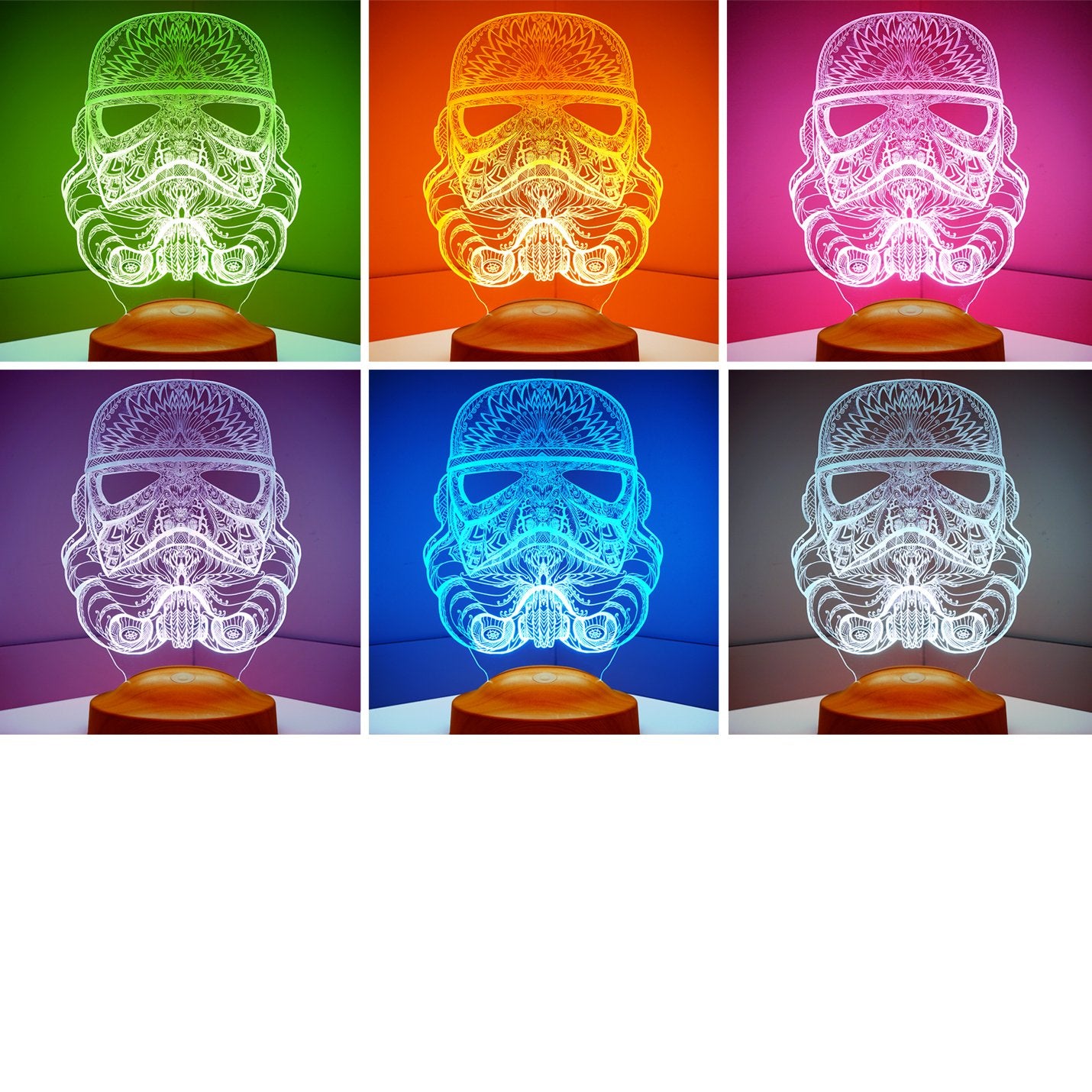 Stormtrooper lamp 3D Vision LED night light