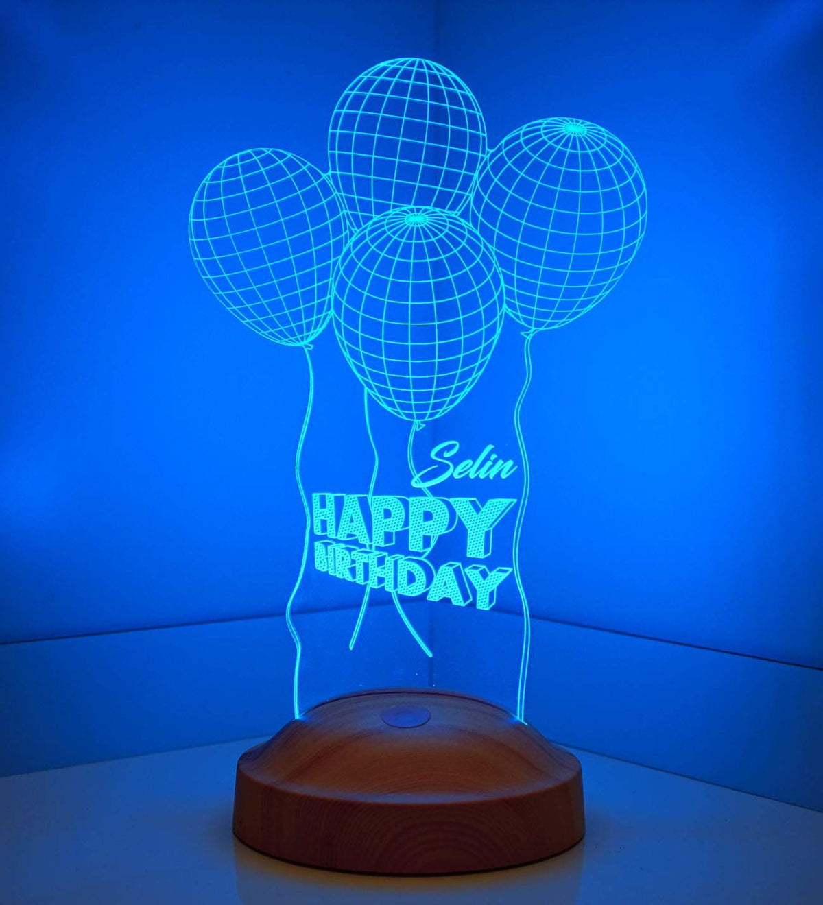 Birthday gifts Personalized lamp with text of your choice