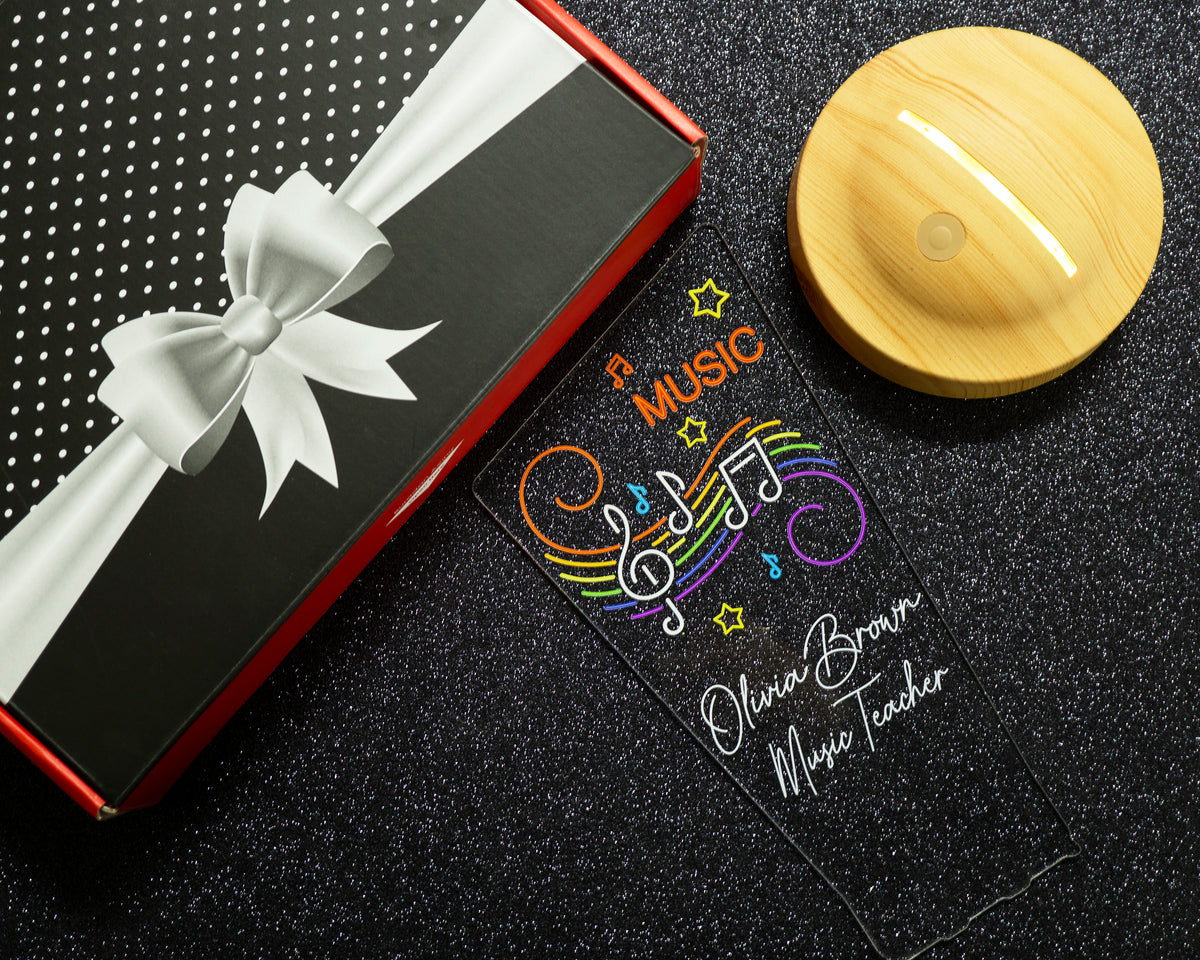 Music lovers LED lamp Personalized as a gift for photographers 3D illusion lamp