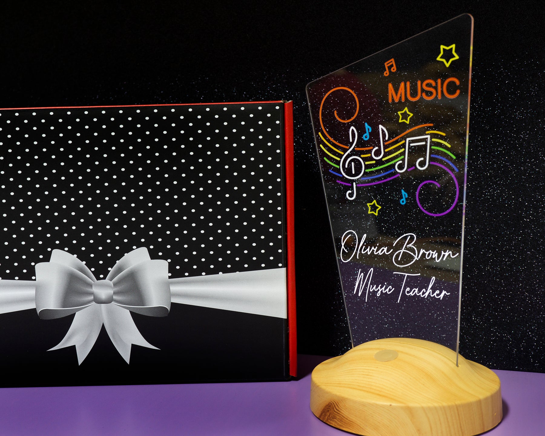 Music lovers LED lamp Personalized as a gift for photographers 3D illusion lamp