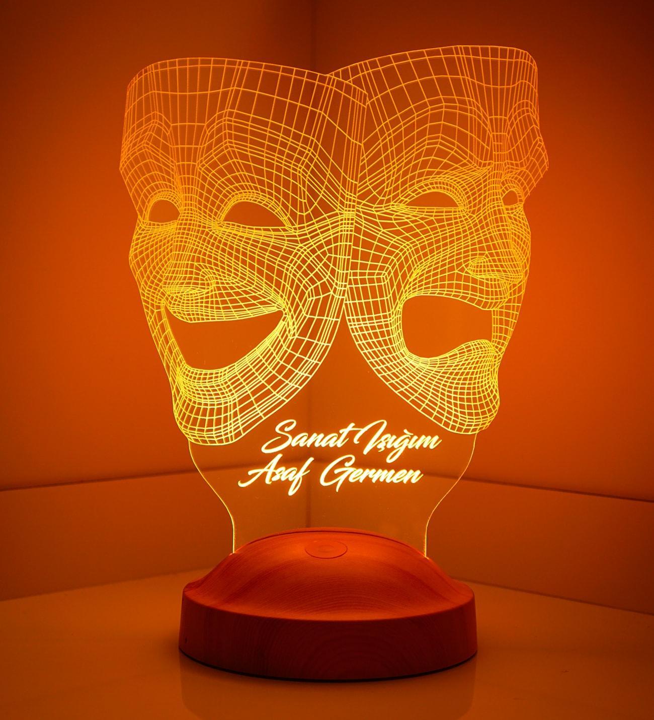 The Sock and the Buskin Custom Gift Lamp with custom text