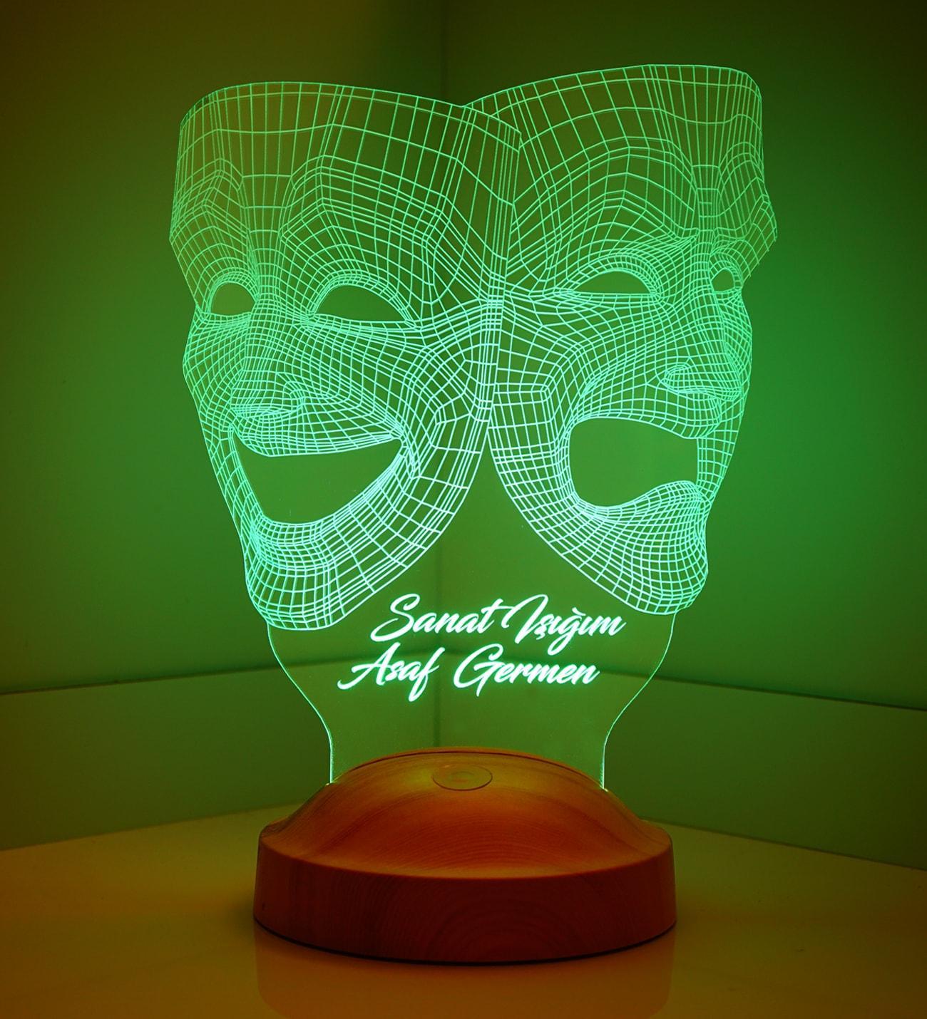 The Sock and the Buskin Custom Gift Lamp with custom text