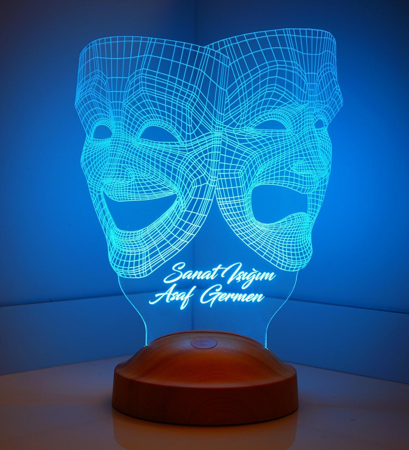 The Sock and the Buskin Custom Gift Lamp with custom text