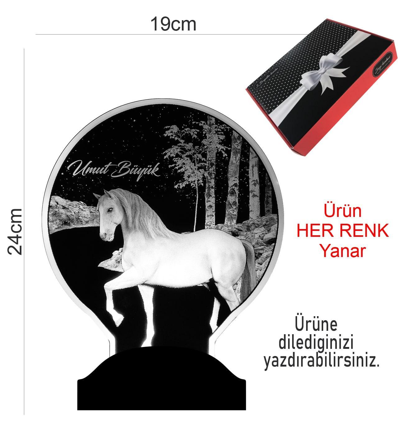 Horse Personalized Gifts Lamp with custom text