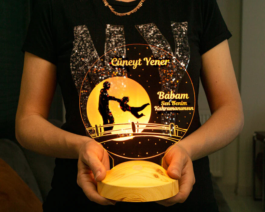 Gifts for Dad Personalized Lamp