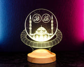 Mosque Ramadan Decoration Islamic Eid Mubarak Decoration 3D LED Lamp 