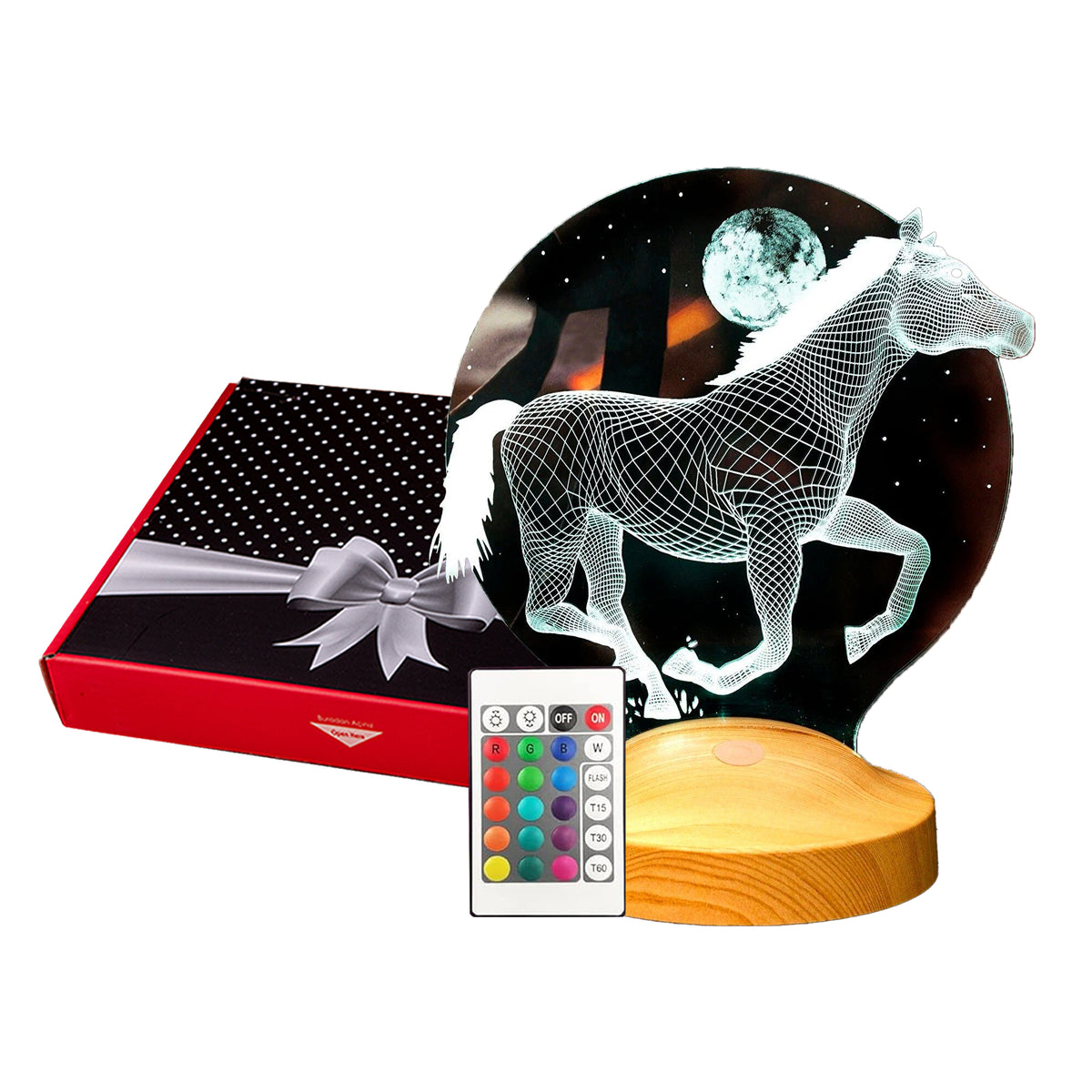 3D Horse LED Lamp Gift for Horse Lovers Horse Girls Horse Owners Equestrian Gifts