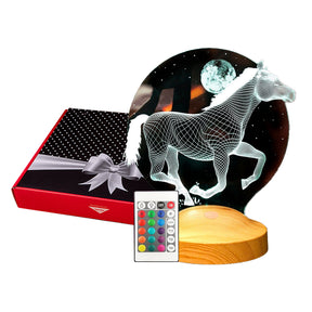 3D Horse LED Lamp Gift for Horse Lovers Horse Girls Horse Owners Equestrian Gifts