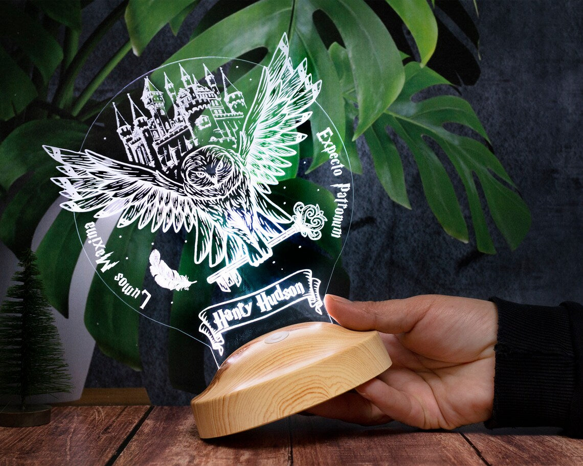 PERSONALISED GIRLS LED Night Light Table Lamp Bedroom Christmas Gift 6