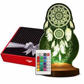 DREAMCATCHER PERSONALIZED 3D LAMP WITH YOUR TEXT DREAMCATCHER 