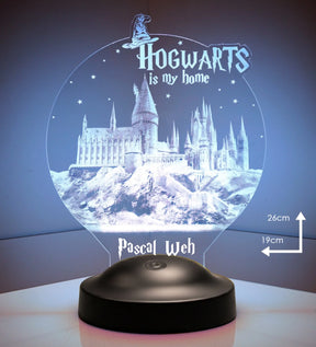 Hogwarts Personalisierte Geschenke Lampe mit Gravur 2