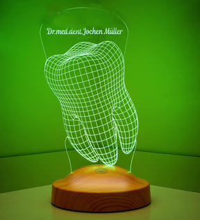 Personalized lamp with engraving dental office