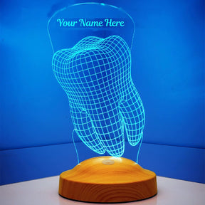 Personalized lamp with engraving dental office