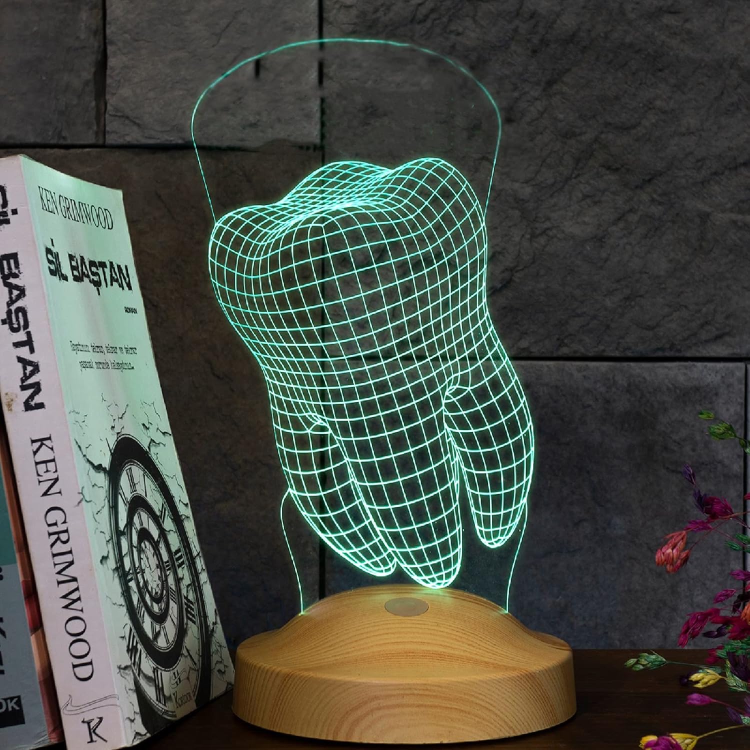 Personalized lamp with engraving dental office