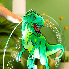 T-REX DINOSAUR PERSONALIZED LAMP WITH UV PRINTING 3D VISION LED NIGHT LIGHT