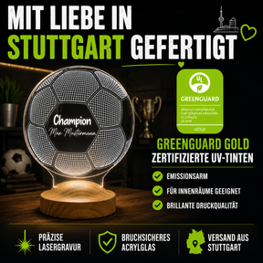 Football Personalized lamp with text of your choice