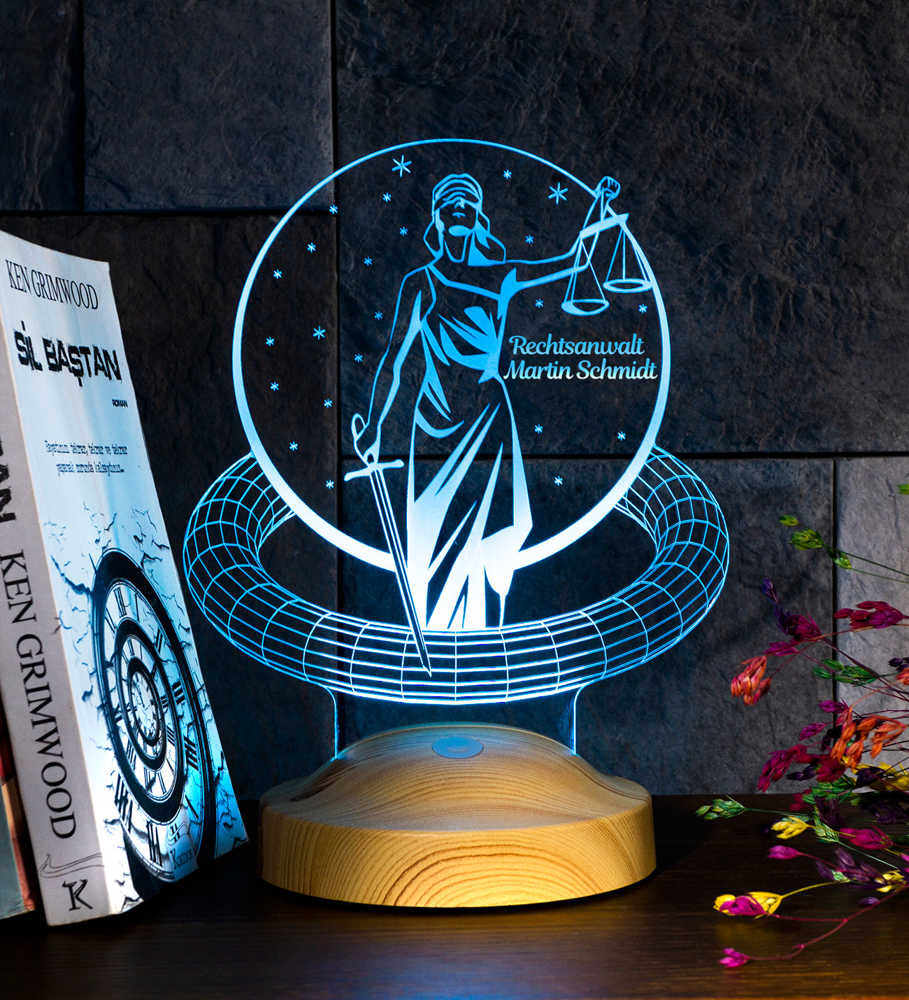 Gift for professional beginners lawyer lamp lawyer personalized lamp