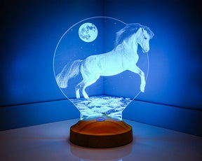 3D Horse LED Lamp Gift for Horse Lovers Horse Girls Horse Owners Equestrian Gifts
