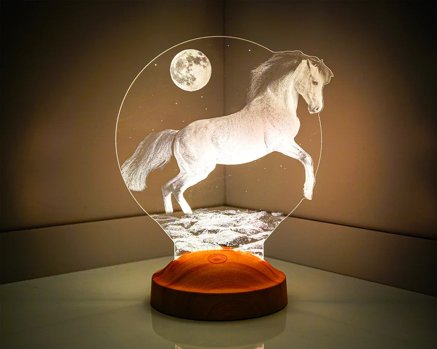 3D Horse LED Lamp Gift for Horse Lovers Horse Girls Horse Owners Equestrian Gifts