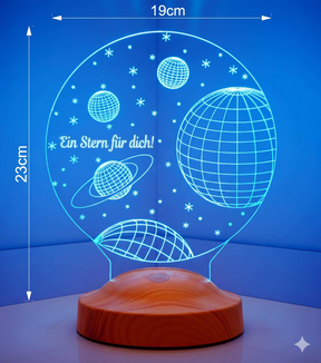 Universe Personalized lamp with text of your choice