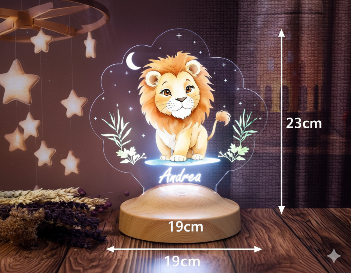 Galatasaray Lion Personalized lamp with custom text