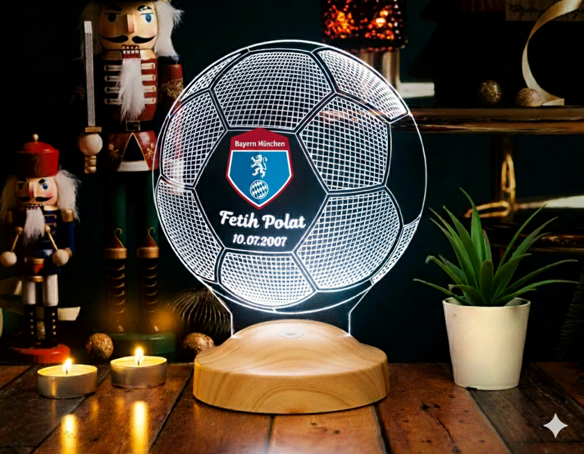 Football Personalized lamp with text of your choice