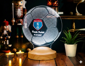 Football Personalized lamp with text of your choice