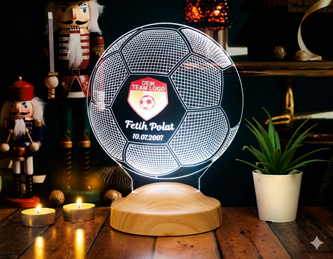 Football Personalized lamp with text of your choice