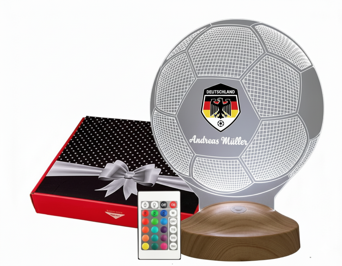 Football Personalized lamp with text of your choice