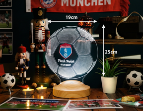 Football Personalized lamp with text of your choice