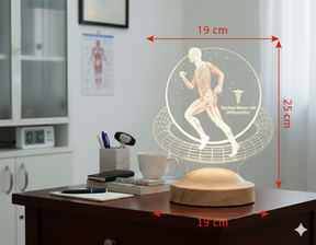 3D Physio Led Lamp with Name Engraving, Thank You for Physiotherapists, Christmas Gifts for Physiotherapists, Physiotherapist Gift 