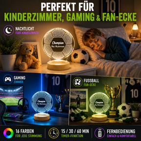 Football Personalized lamp with text of your choice