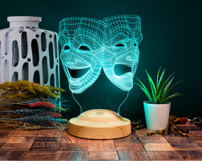 The Sock and the Buskin Custom Gift Lamp with custom text