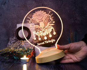 Ottoman Tugra Personalized Gifts Lamp with custom text