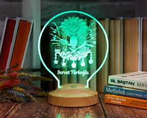Ottoman Tugra Personalized Gifts Lamp with custom text